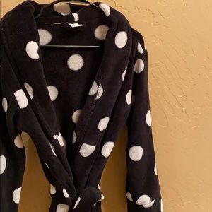 PINK Polka Dot Soft/Plush Robe